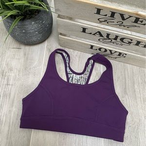 RoadRunner purple sports bra